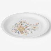 Elegant Floral Bouquet Girly Gezegde Lovely Papieren Bordje (Gekanteld)