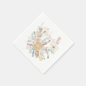 Elegant Floral Bouquet Girly Gezegde Lovely Servet (Hoek)