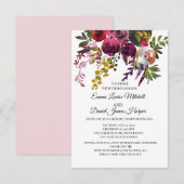 Elegant Floral Bouquet Kaart (Voorkant / Achterkant)