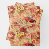 Elegant Floral Bouquet Pattern Inpakpapier Vel (In situ)