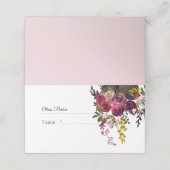 Elegant Floral Bouquet Plaatskaartje (Buitenkant ongevouwen)