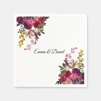Elegant Floral Bouquet Servet