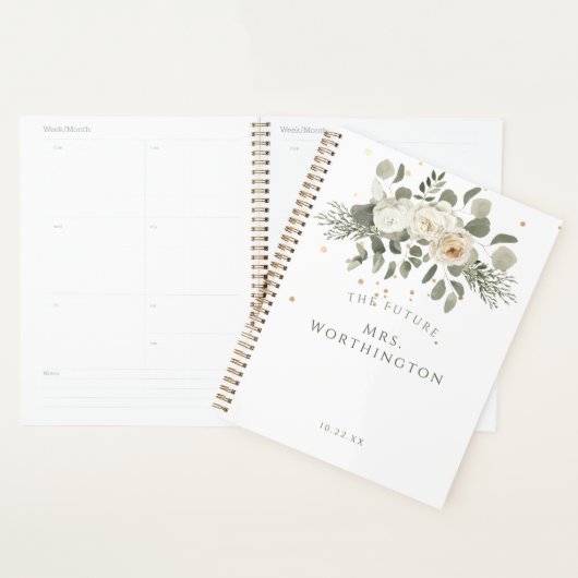 Elegant Floral Bouquet The Future Mrs Wedding Planner (Display)