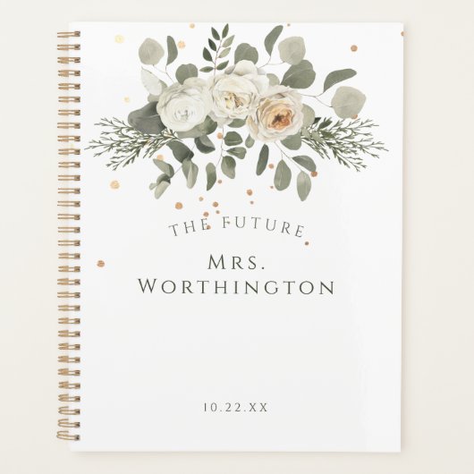 Elegant Floral Bouquet The Future Mrs Wedding Planner (Voorkant)