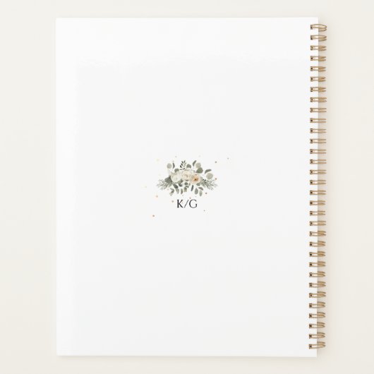 Elegant Floral Bouquet The Future Mrs Wedding Planner (Achterkant)