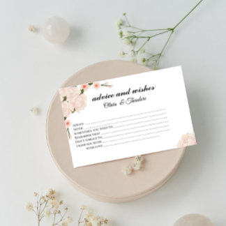 Elegant Floral Bridal advies en wenst Kaart