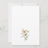 Elegant Floral Bridal Brunch Kaart (Achterkant)