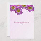 Elegant floral bridal doucheuitnodiging kaart (Achterkant)