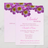 Elegant floral bridal doucheuitnodiging kaart (Voorkant / Achterkant)