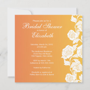 Elegant Floral Bridal Shower Invitation Herfst Kaart