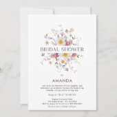 Elegant Floral Bridal Shower Kaart (Voorkant)