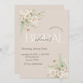 Elegant Floral Bridal Shower Kaart (Voorkant / Achterkant)