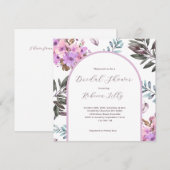 Elegant Floral Bridal Shower Kaart (Voorkant / Achterkant)