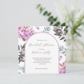 Elegant Floral Bridal Shower Kaart (Staand voorkant)