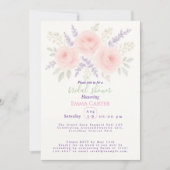 Elegant Floral Bridal Shower Kaart (Voorkant)
