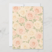 Elegant Floral Bridal Shower Kaart (Achterkant)