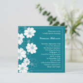 Elegant Floral Bridal Shower Kaart (Staand voorkant)