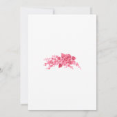 Elegant floral Bridal shower Kaart (Achterkant)