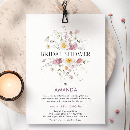 Elegant Floral Bridal Shower Kaart