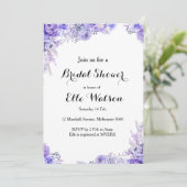 Elegant Floral Bridal Shower Kaart (Staand voorkant)