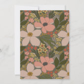 Elegant Floral Bridal Shower Kaart (Achterkant)