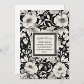 Elegant Floral Bridal Shower Kaart (Voorkant / Achterkant)