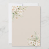 Elegant Floral Bridal Shower Save The Date (Achterkant)