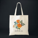 Elegant Floral Bride om de Canvas tas van het de w<br><div class="desc">Elegant Floral Bride om de Canvas tas van het de weduwschap van het Manuscript te zijn</div>