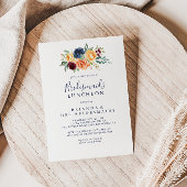 Elegant Floral Bridesmaids Luncheon Shower Kaart