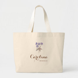 Elegant Floral Bridgerton Thed Vrijgezellenfeest Grote Tote Bag