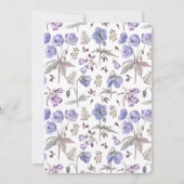 Elegant Floral Bridgerton Thed Vrijgezellenfeest Kaart (Achterkant)