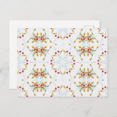 Elegant  Floral Briefkaart (Voorkant / Achterkant)