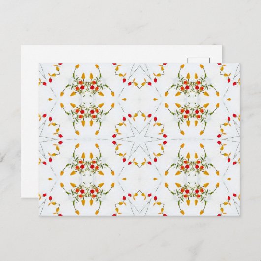 Elegant  Floral Briefkaart (Voorkant / Achterkant)