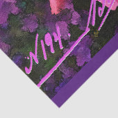 Elegant  Floral Briefkaart Weefpapier Tissuepapier (Detail)