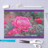 Elegant  Floral Briefkaart Weefpapier Tissuepapier (Craft)