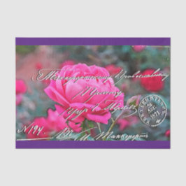 Elegant  Floral Briefkaart Weefpapier Tissuepapier