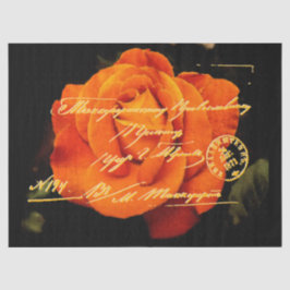 Elegant  Floral Briefkaart Weefpapier Tissuepapier