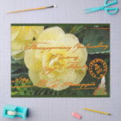 Elegant  Floral Briefkaart Weefpapier Tissuepapier (Craft)