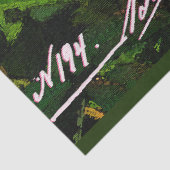 Elegant  Floral Briefkaart Weefpapier Tissuepapier (Detail)