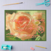 Elegant  Floral Briefkaart Weefpapier Tissuepapier (Craft)