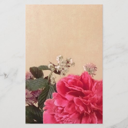 Elegant Floral Briefpapier (Voorkant)