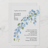 Elegant floral bruiloft Invitation Kaart (Voorkant / Achterkant)