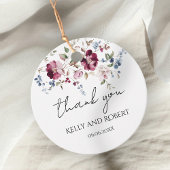 Elegant Floral bruiloft Jubileum Dank u Bedankjes Labels