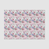 elegant floral bruiloft patroon getild tissuepapier (Voorkant)