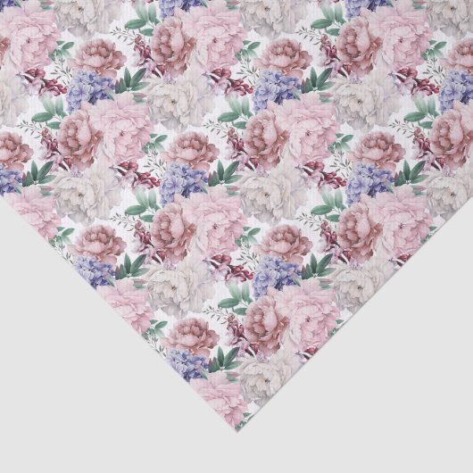 elegant floral bruiloft patroon getild tissuepapier (Detail)