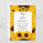 elegant floral bruiloft uitnodiging (Voorkant)