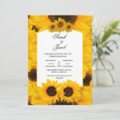 elegant floral bruiloft uitnodiging (Staand voorkant)