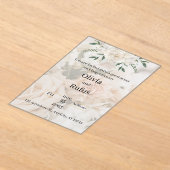 elegant floral bruiloft uitnodiging (Laagn)