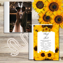 elegant floral bruiloft uitnodiging