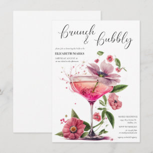 Elegant Floral Brunch & Bubble Vrijgezellenfeest I Kaart